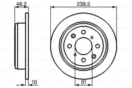 Тормозной диск BOSCH 0 986 478 350