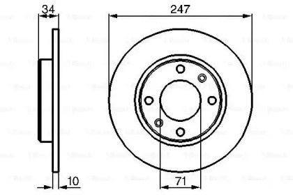 Тормозной диск BOSCH 0 986 478 359