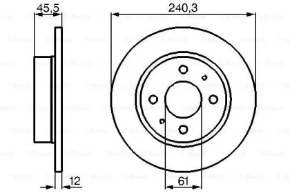 Тормозной диск BOSCH 0 986 478 368