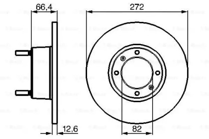 Тормозной диск BOSCH 0 986 478 402