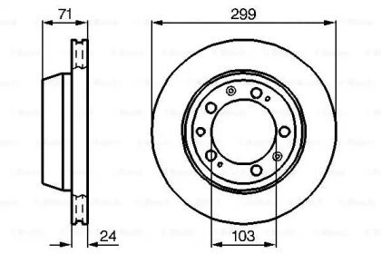 Тормозной диск BOSCH 0 986 478 417