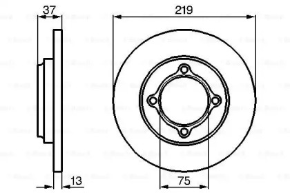 Тормозной диск BOSCH 0 986 478 429