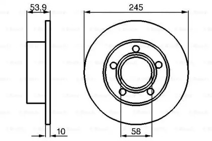 Тормозной диск BOSCH 0 986 478 461