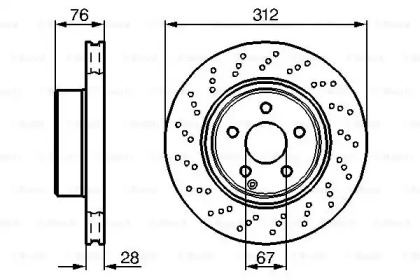 Тормозной диск BOSCH 0 986 478 471