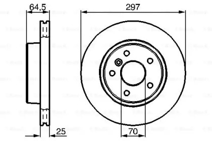 Тормозной диск BOSCH 0 986 478 483