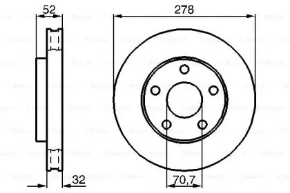 Тормозной диск BOSCH 0 986 478 486