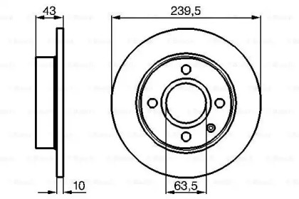 Тормозной диск BOSCH 0 986 478 501