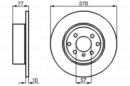 Тормозной диск BOSCH 0 986 478 504