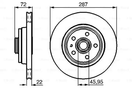 Тормозной диск BOSCH 0 986 478 509