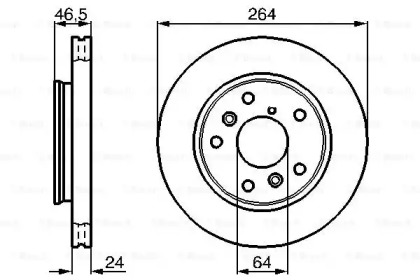 Тормозной диск BOSCH 0 986 478 523