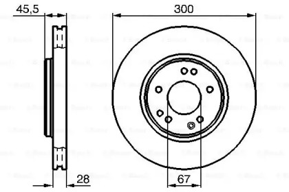 Тормозной диск BOSCH 0 986 478 526