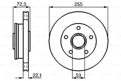 Тормозной диск BOSCH 0 986 478 562