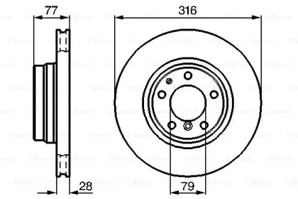 Тормозной диск BOSCH 0 986 478 622