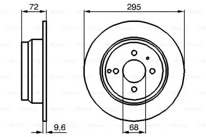 Тормозной диск BOSCH 0 986 478 640