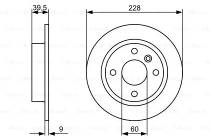 Тормозной диск BOSCH 0 986 478 644