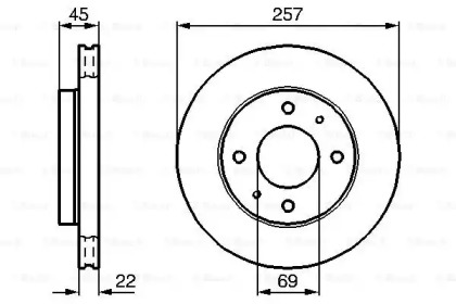 Тормозной диск BOSCH 0 986 478 673