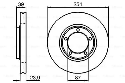 Тормозной диск BOSCH 0 986 478 714