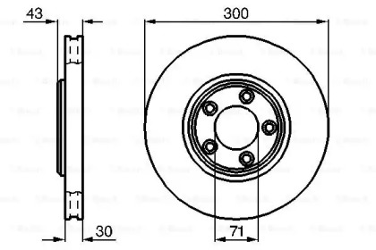 Тормозной диск BOSCH 0 986 478 778