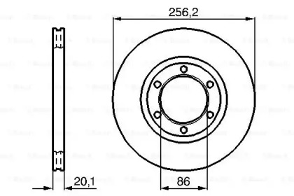 Тормозной диск BOSCH 0 986 478 802