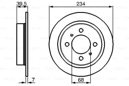 Тормозной диск BOSCH 0 986 478 865