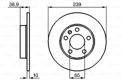 Тормозной диск BOSCH 0 986 478 894