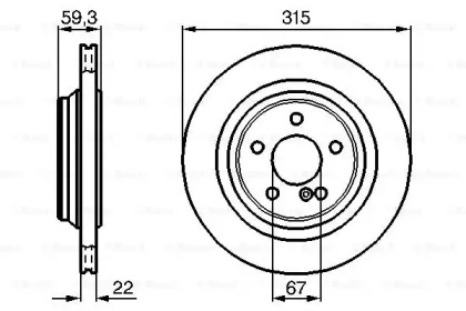 Тормозной диск BOSCH 0 986 478 966