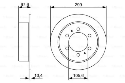 Тормозной диск BOSCH 0 986 478 999