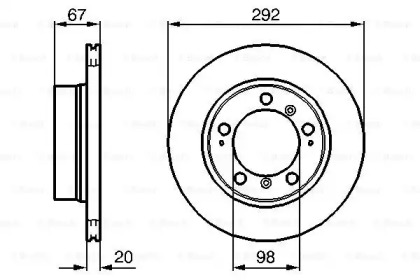 Тормозной диск BOSCH 0 986 479 079