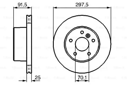 Тормозной диск BOSCH 0 986 479 146