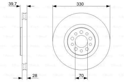 Тормозной диск BOSCH 0 986 479 324