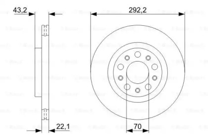 Тормозной диск BOSCH 0 986 479 327