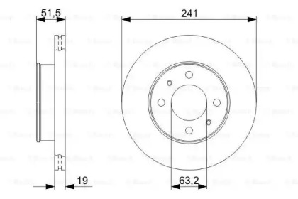 Тормозной диск BOSCH 0 986 479 377