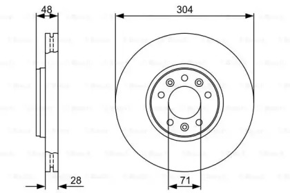 Тормозной диск BOSCH 0 986 479 C53