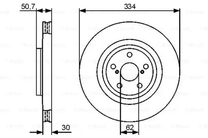 Тормозной диск BOSCH 0 986 479 426