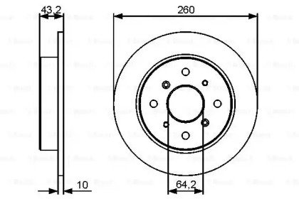 Тормозной диск BOSCH 0 986 479 447