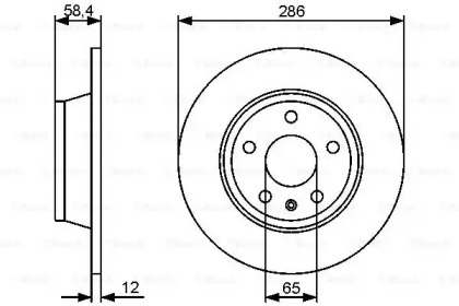 Тормозной диск BOSCH 0 986 479 465