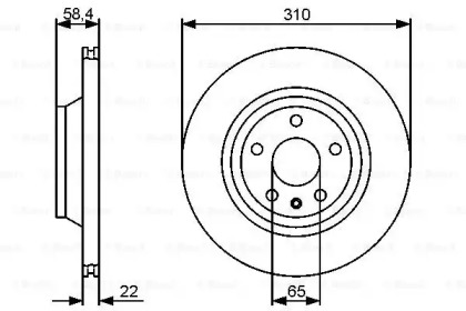 Тормозной диск BOSCH 0 986 479 466