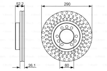 Тормозной диск BOSCH 0 986 479 626