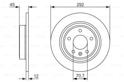 Тормозной диск BOSCH 0 986 479 C58