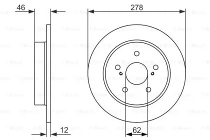 Тормозной диск BOSCH 0 986 479 752