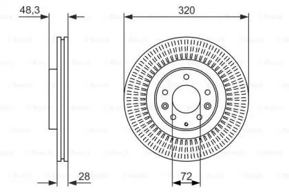 Тормозной диск BOSCH 0 986 479 795