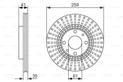 Тормозной диск BOSCH 0 986 479 833