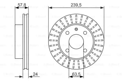 Тормозной диск BOSCH 0 986 479 836