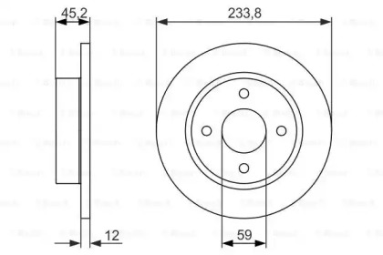 Тормозной диск BOSCH 0 986 479 852