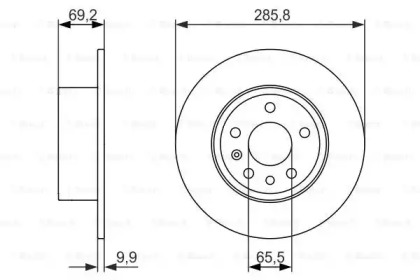 Тормозной диск BOSCH 0 986 479 866