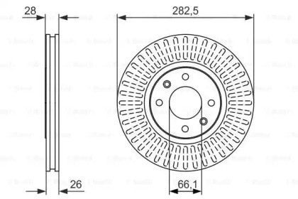 Тормозной диск BOSCH 0 986 479 908