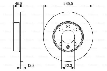 Тормозной диск BOSCH 0 986 479 913