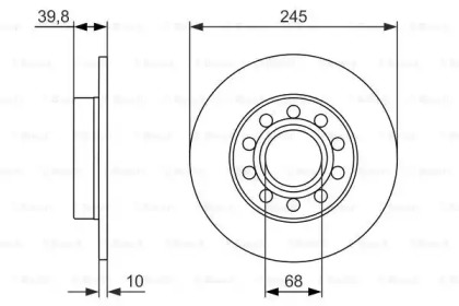 Тормозной диск BOSCH 0 986 479 925