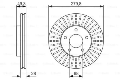 Тормозной диск BOSCH 0 986 479 929