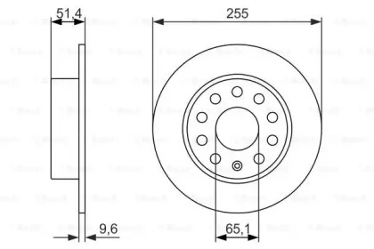 Тормозной диск BOSCH 0 986 479 941